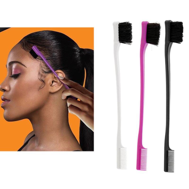 Escova e pente para baby hair